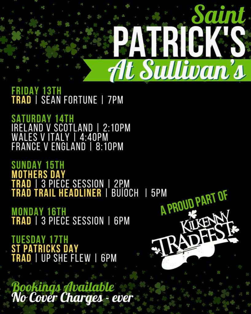 St. Patricks Day at Sullivans Tap Room
