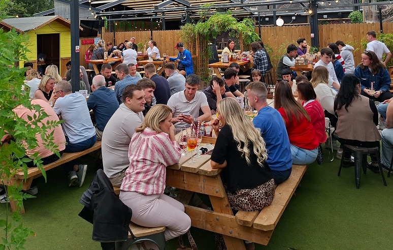 beer garden