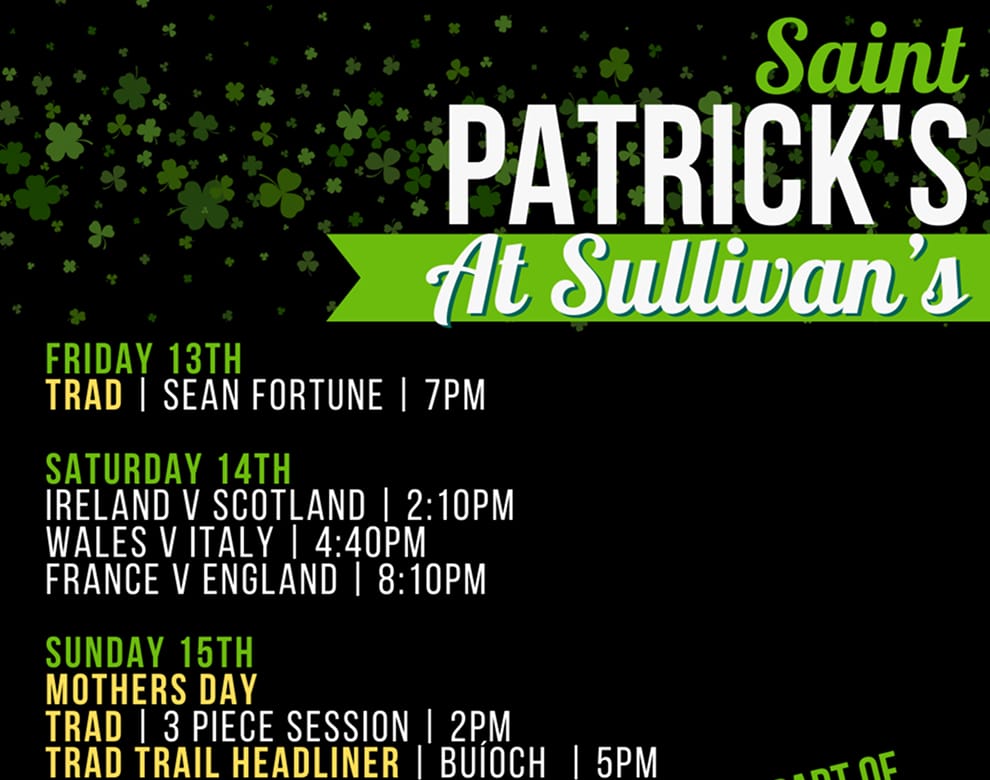 st patricks day at sullivans taproom kilkenny